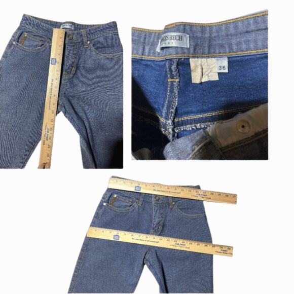 GEORGES RECH French Jeans women’s Jeans sz 2 rare find trouser wide leg - Picture 5 of 8